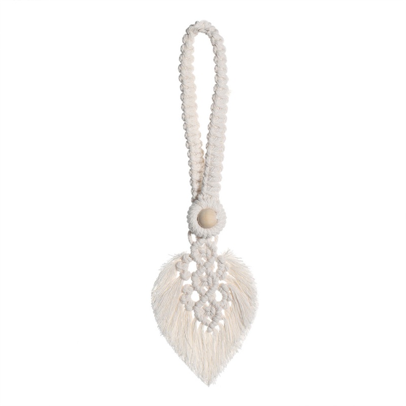 Dây Cột Rèm Macrame Bằng Sợi Cotton Dệt Thủ Công Phong Cách Bohemian Sáng Tạo