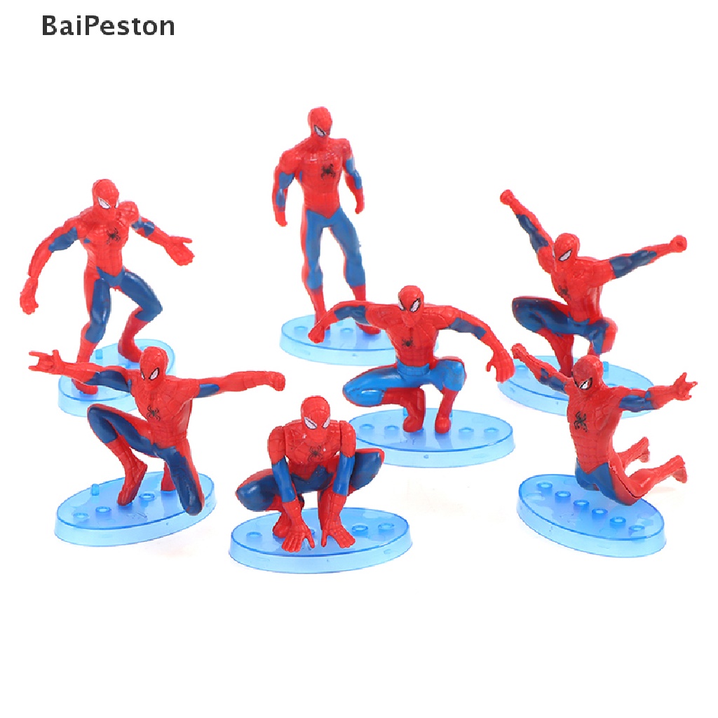 Set 7 Mô Hình Nhân Vật Người Nhện Cho Bé ♨Hot
