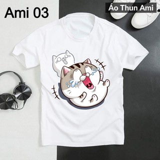 ⚡️FREESHIP⚡️Áo Thun Mèo Ami Bụng Bự 2