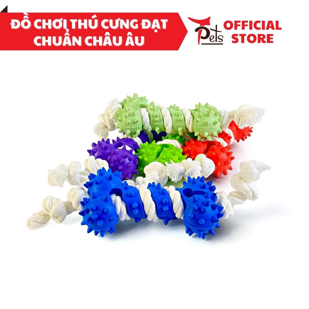 Tpets Đồ Chơi Cao Su Hình Xương Gai Cho Chó Mèo, Giúp Sạch Răng