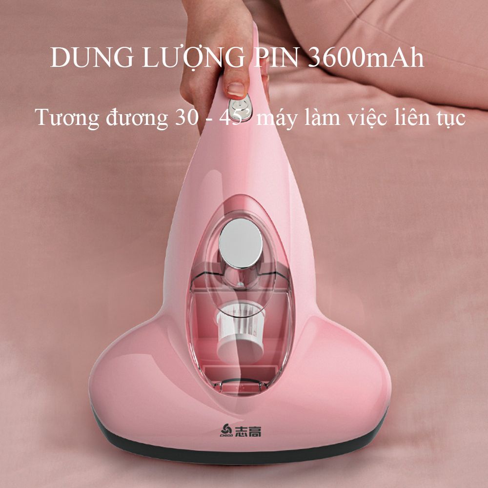 Máy hút bụi giường nệm diệt khuẩn bằng tia UV Chigo lực hút 10000Pa , tích điện cầm tay không dây diệt ve giận ghế sofa