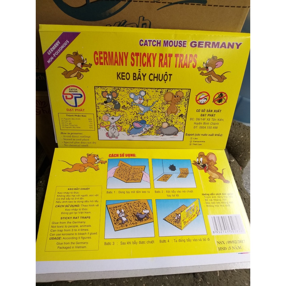 Keo dán chuột Germany Sticky Rat Traps loại vàng