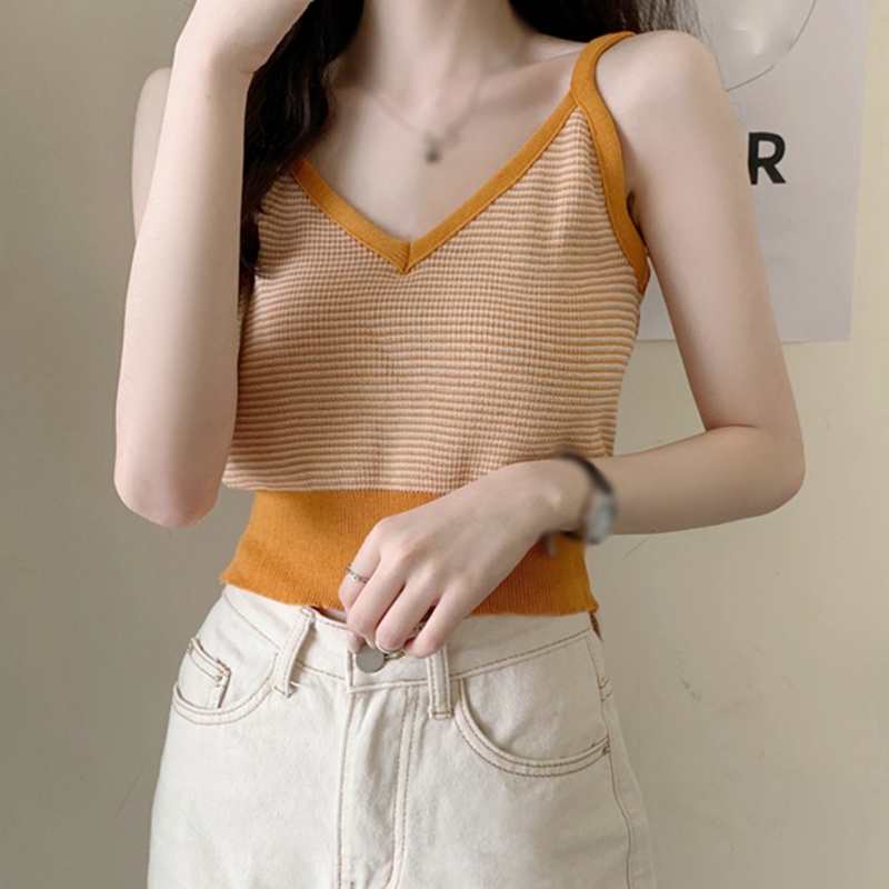 Áo Nữ Không Tay Cổ Chữ V Thời Trang Quyến Rũ