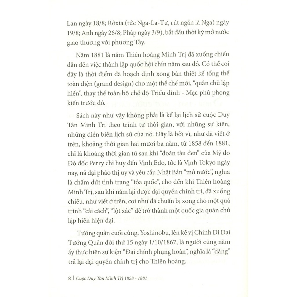 Sách - Cuộc Duy Tân Minh Trị (1858-1881) - Một Cuộc Cách Mạng Hiếm Thấy Trong Lịch Sử