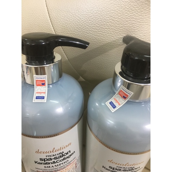 (Chính hãng Dầu gội xả deuolution spa salon keratin collagen hương thơm mềm mượt