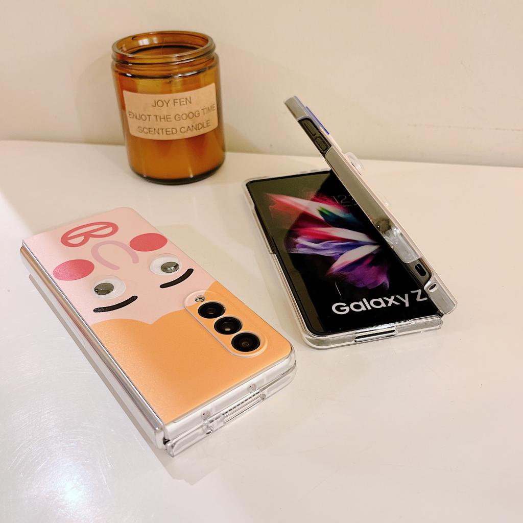 Ốp Điện Thoại Hình Đôi Mắt Ba Chiều Thời Trang Cho Samsung Z Fold4 / Z Fold3