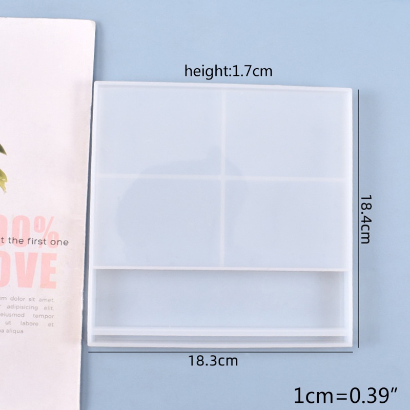 Khuôn Silicone Làm Khung Ảnh Resin Epoxy Hình Vuông