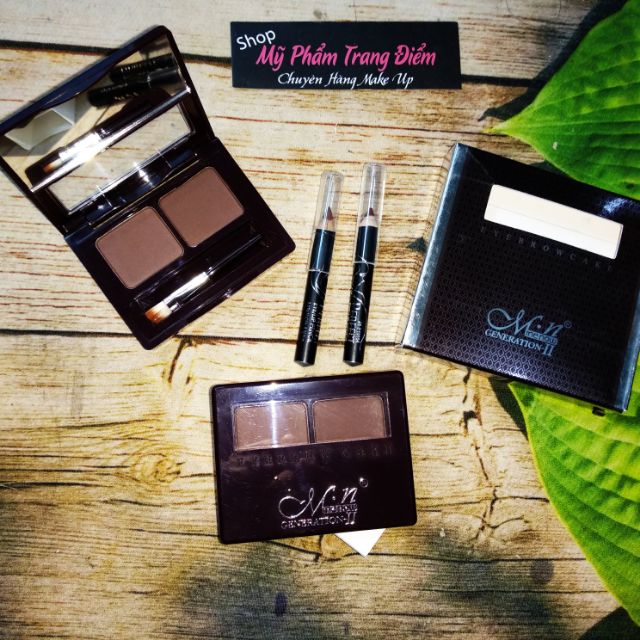 BỘT KẺ MÀY MENOW 2 Ô ( NÂU ĐẬM ) | BigBuy360 - bigbuy360.vn