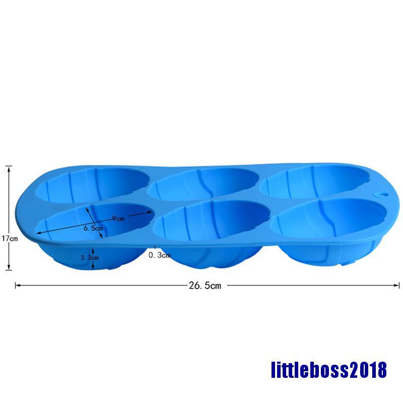 Khuôn Silicone Làm Bánh Kẹo Hình Thỏ Phục Sinh 6 Ngăn 2018