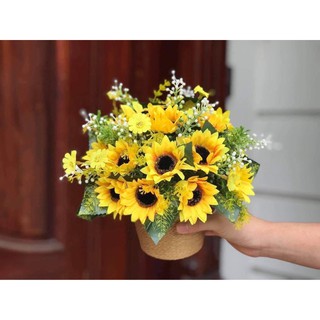 Cành hoa hướng dương giả đẹp