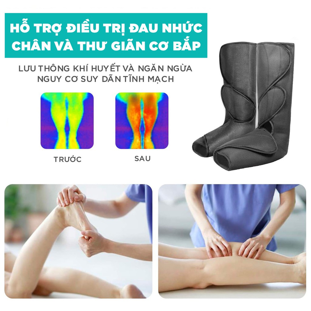 Máy Massage Chân Chuyên Sâu KINGTECH ST-502B - Hàng Chính Hãng, Xoa Bóp Bàn, Bắp Chân - Bảo Hành 12 Tháng