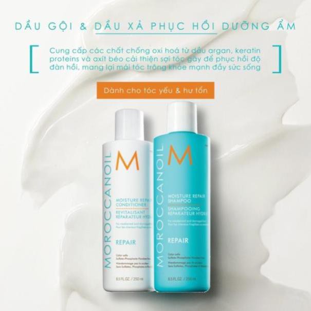 FREESHIP1 MS5 DẦU GỘI VÀ XẢ TĂNG PHỒNG MOROCCANOIL VOLUME CHO TÓC MỎNG CT6 MS5