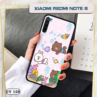 Ốp lưng nhám Xiaomi Redmi Note 8 - in hình