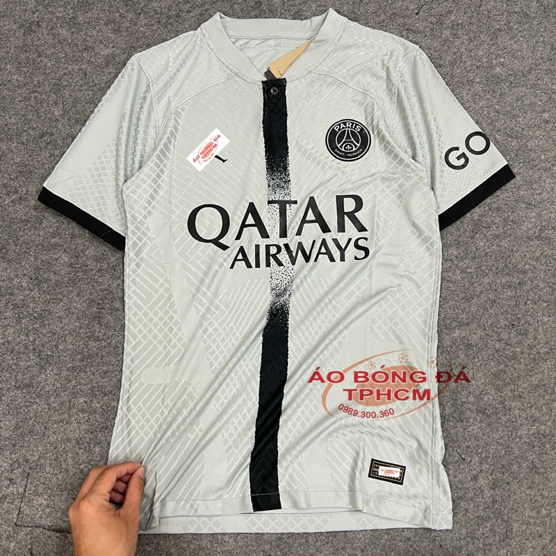 PSG mùa 22/23 - Áo Bóng Đá bản PLAYER hàng Thái - PSG XÁM mùa 22/23