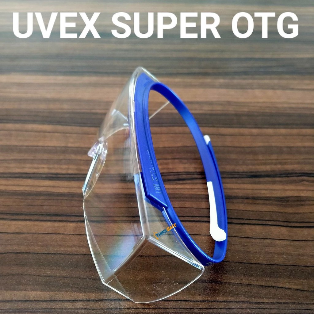 Kính bảo hộ Uvex Super OTG kính chống bụi có thể đeo cùng kính cận, chống hơi nước, ngăn chặn tia UV-Bảo Hộ Thinksafe