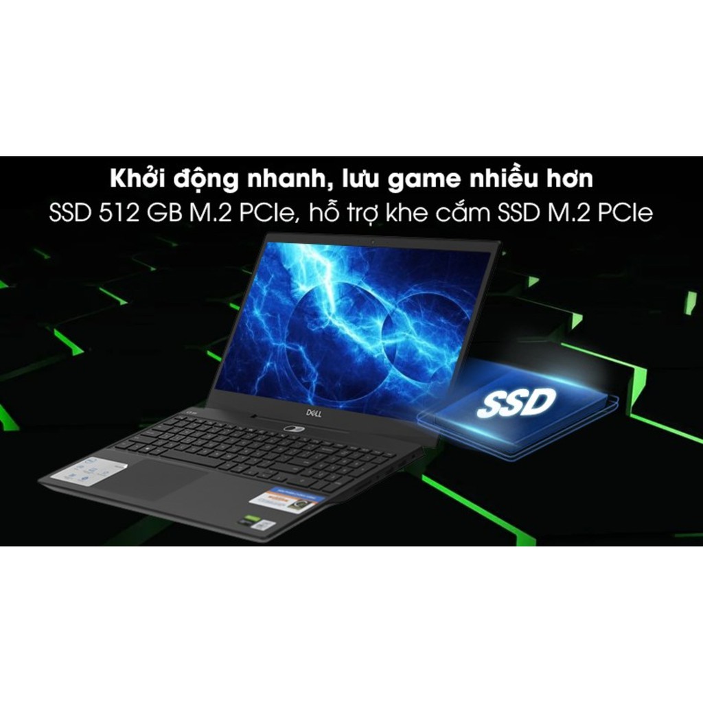 Laptop Dell Gaming G5 5500 70225485 i7-10750H| 8GB| 512GB| 15.6"FHD| 6GB| Win 10 | BigBuy360 - bigbuy360.vn