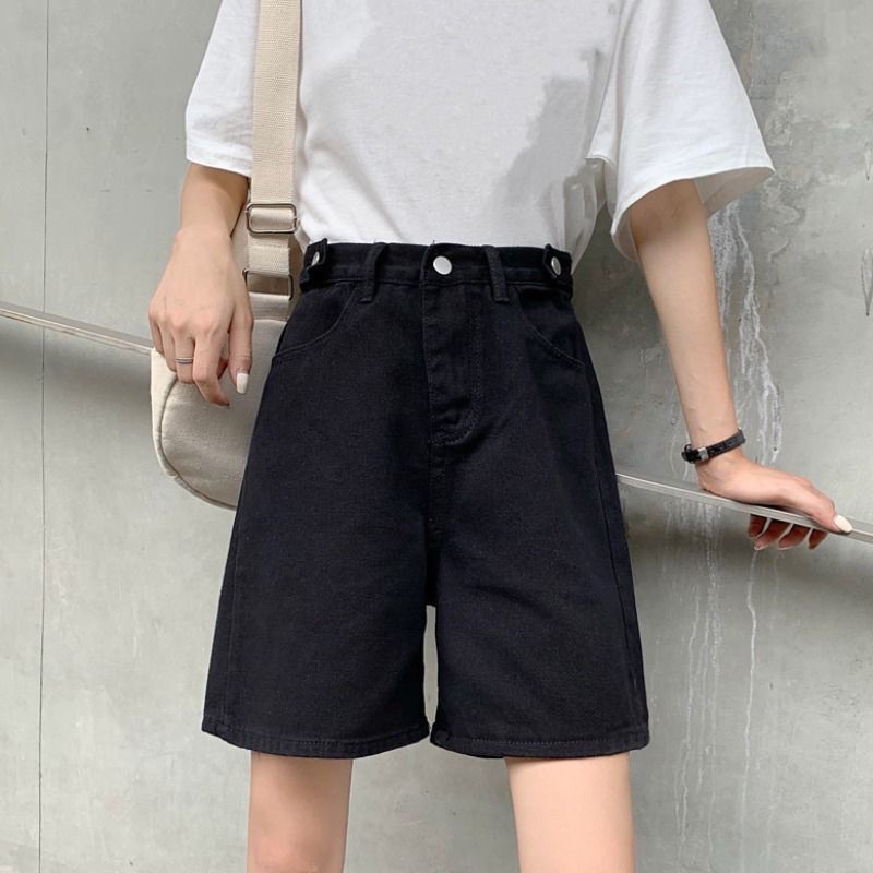 Quần jean ngố đỉa màu đen