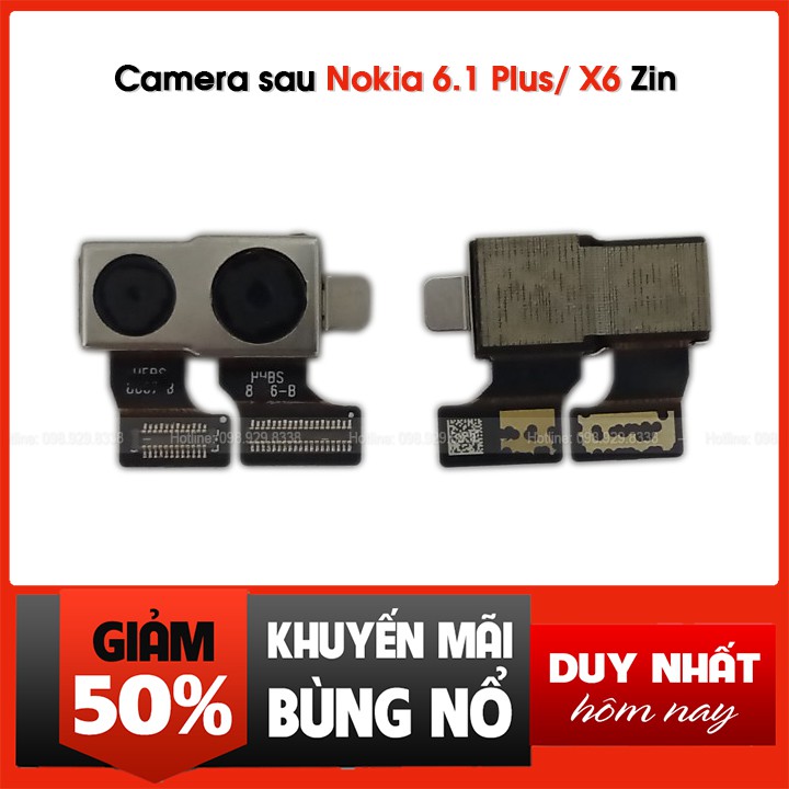 Camera sau Nokia 6.1 Plus / X6 Zin bóc máy