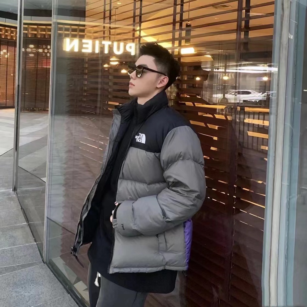 Áo Khoác The North Face Màu Neon Thời Trang Mùa Đông Cá Tính Cho Nam Và Nữ