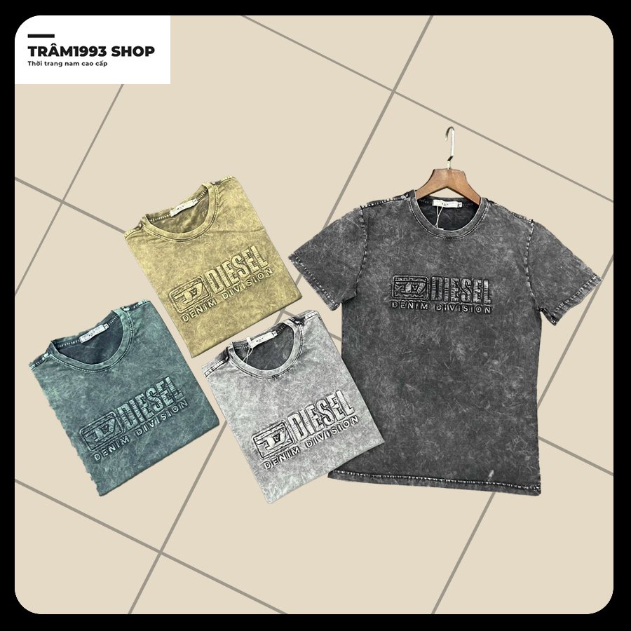 Áo Thun Tay Ngắn Wash Jean Trâm1993 Shop Phong Cách Hàn Quốc Năng Động Trẻ Trung Cá Tính