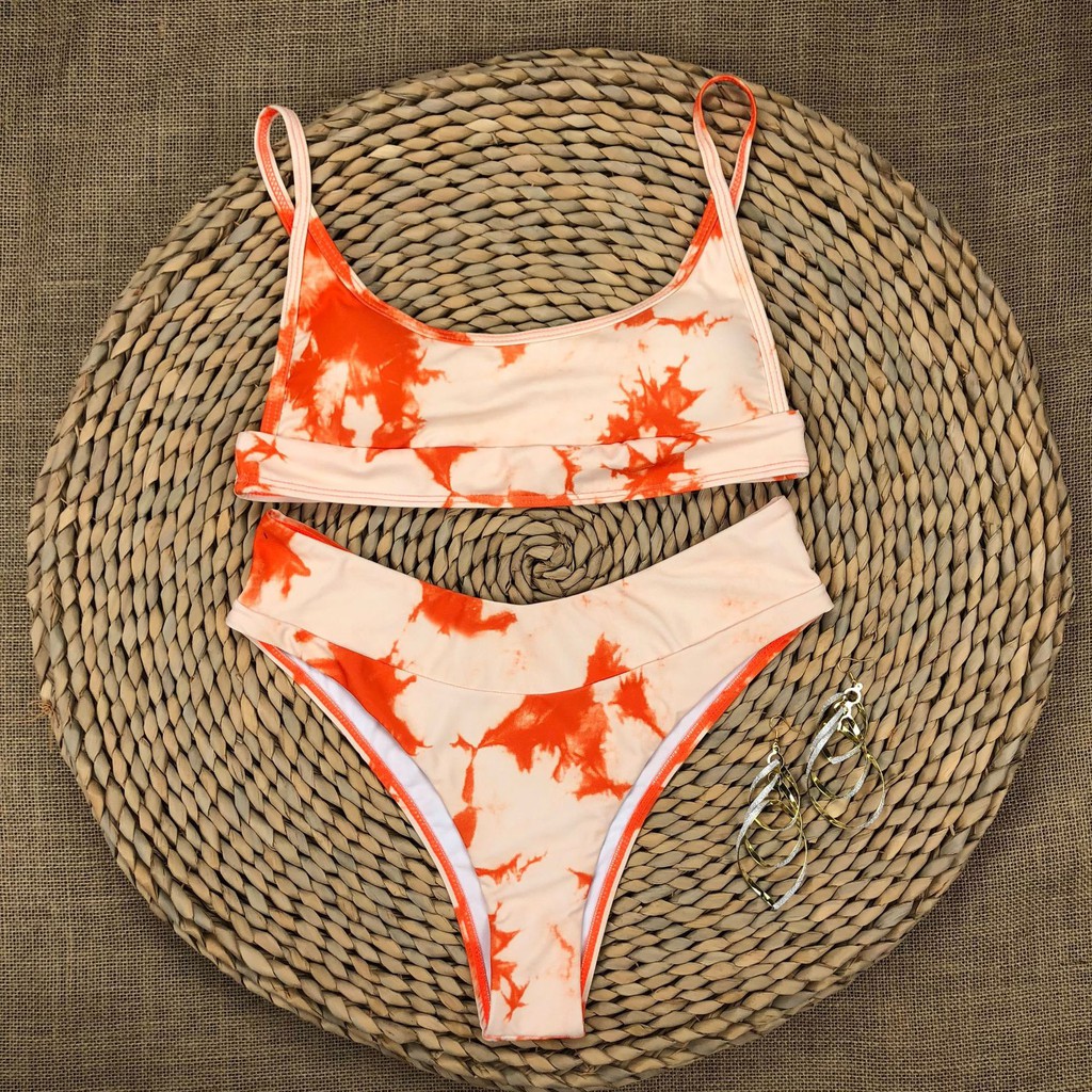Bộ đồ tắm bikini 2 mảnh H146 thiết kế nâng ngực màu gradient thời trang cho phái nữ | BigBuy360 - bigbuy360.vn