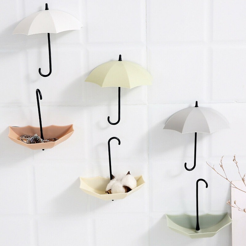 Set 3 Móc Treo Chìa Khóa Hình Cây Dù Dễ Thương