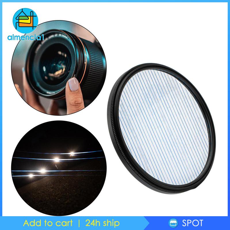 1Pc Streak Anamorphic w / Xoay cho Video 77mm Cầu Vồng Streak