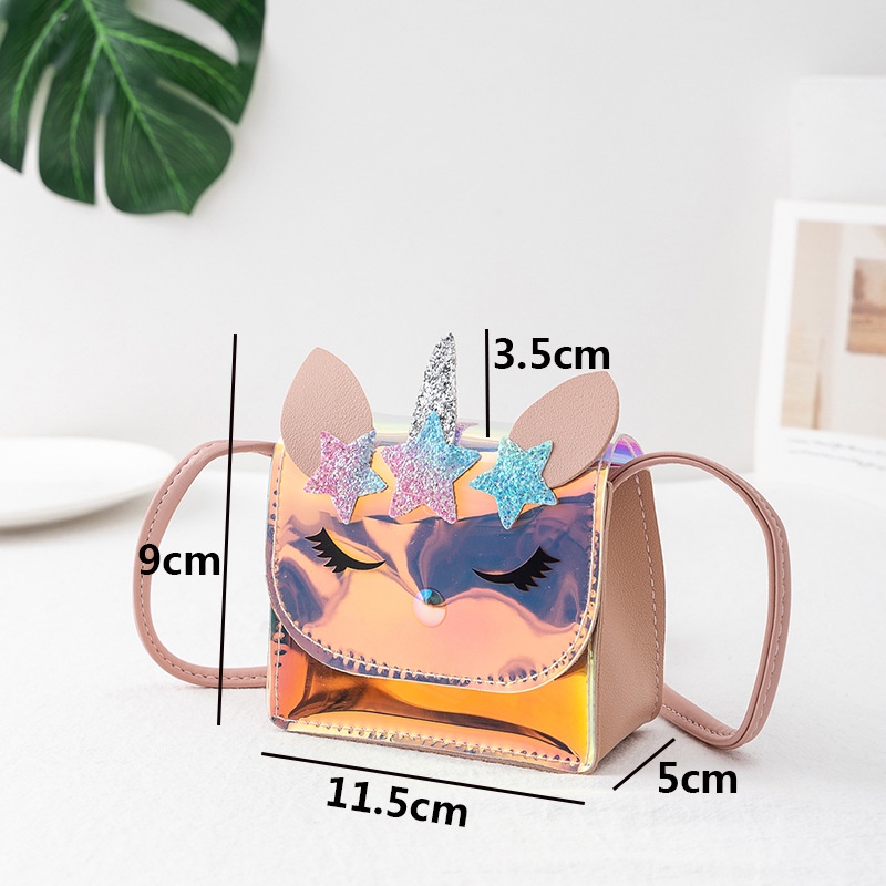 Túi Đeo Chéo Mini Hình Kỳ Lân Hoạt Hình Dễ Thương Cho Bé