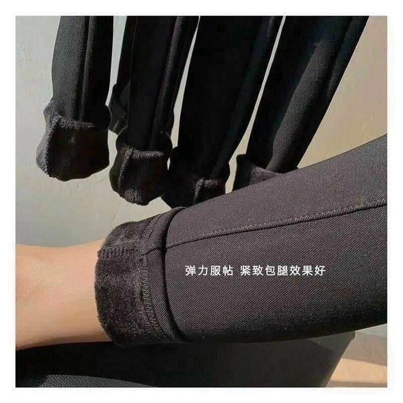Quần bò lót lông