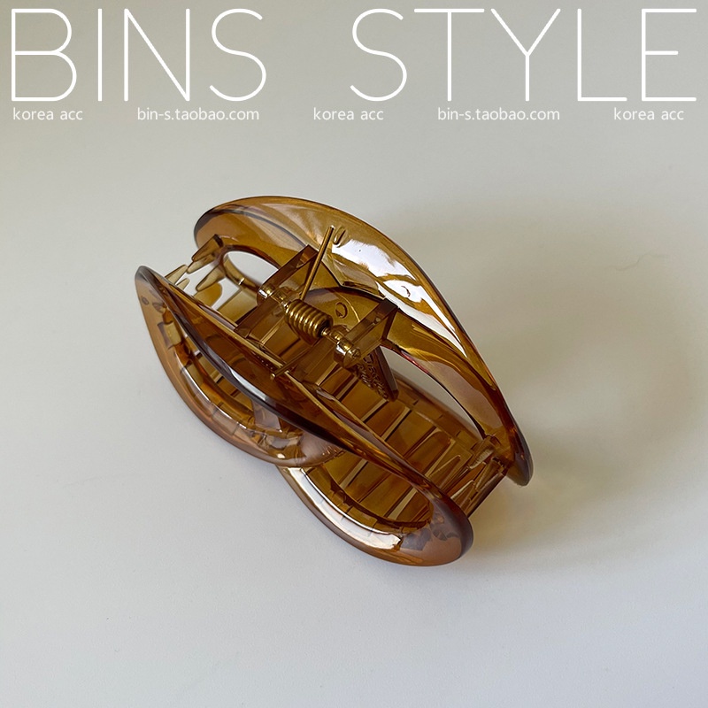 Kẹp Tóc Xoăn Bằng Acrylic Màu Thạch Dễ Thương Thời Trang Cho Bạn Gái