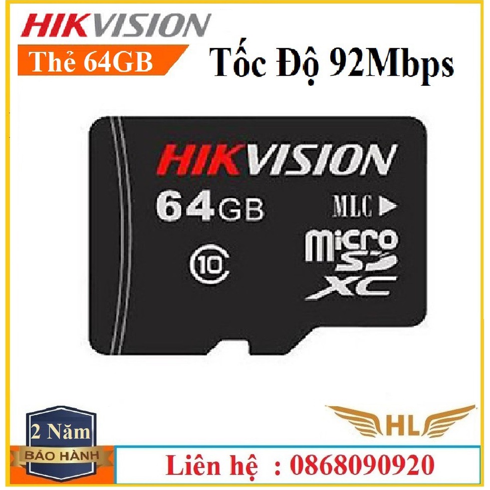 Thẻ Nhớ Hikvision 64G , Hikvision 32G Class 10 - Hàng Chính Hãng