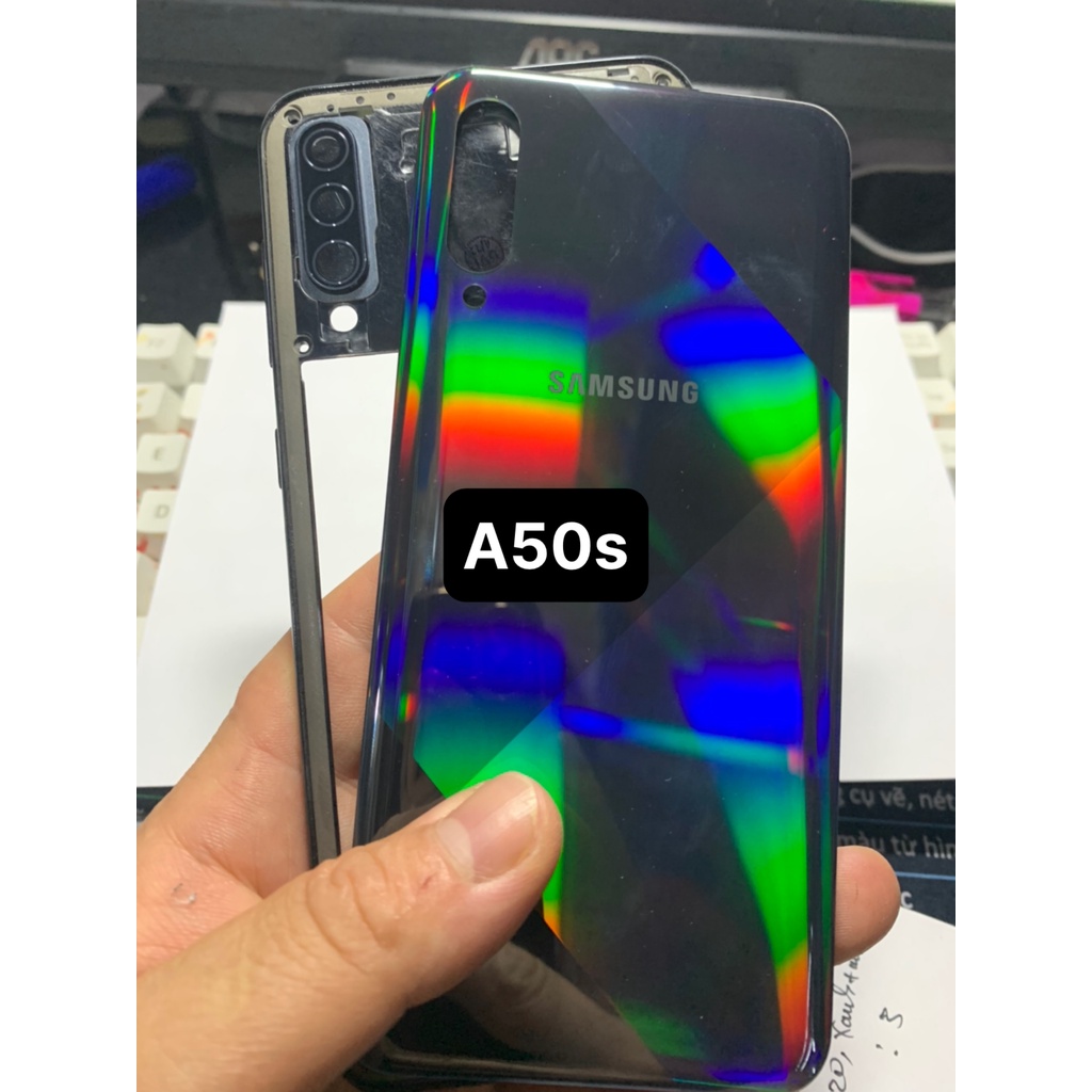 Bộ vỏ samsung A50s, bán lẻ lưng viền A50s, miếng lưng / hàng zin