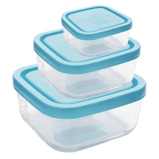 Hộp thuỷ tinh vuông Frigoverre 240ml - 750ml - 1600ml (Bormioli Rocco)