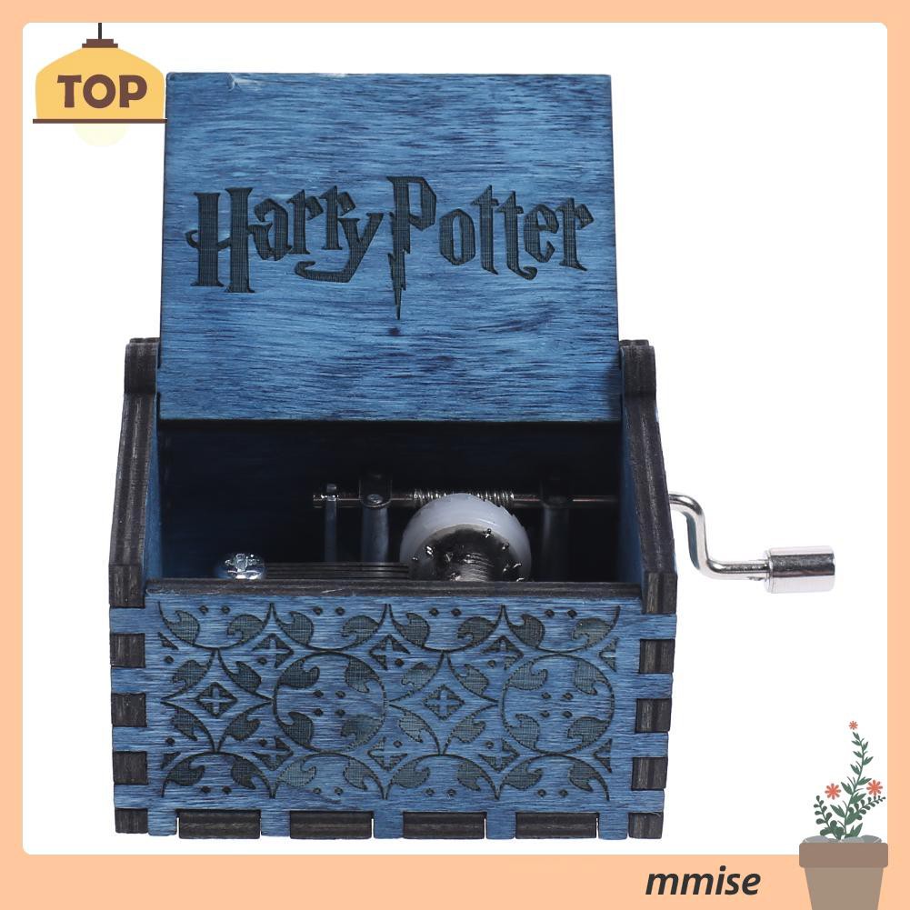 Hộp Nhạc Bằng Gỗ Khắc Hoạ Tiết Chủ Đề Harry Potter