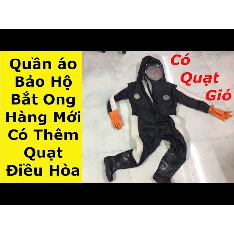 Quần Áo Bắt Ong Rừng Hàng Cao Cấp 2020,Có Quạt Thông Gió,Chống Ong Đốt.Cỡ 40 Cao 1.60m - 1.65m