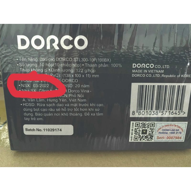 1000 LƯỡI LAM DORCO TITAN CHUYÊN DÙNG CHO CẮT TÓC