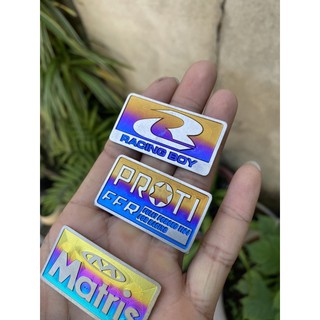 Tem titan logo Sẵn keo dán