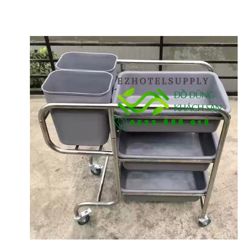 Xe Đẩy Thu Gom Chén Dĩa, Xe Thu Gom Chất Thải