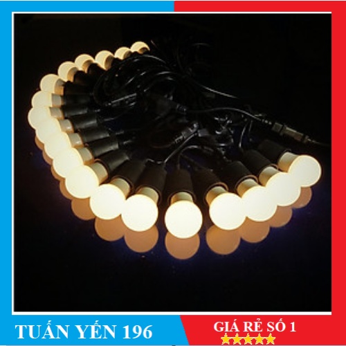 ⚡️Dây Đèn Trang Trí Ngoài Trời Ping Pong Đuôi Chuông Kèm Bóng ⚡️