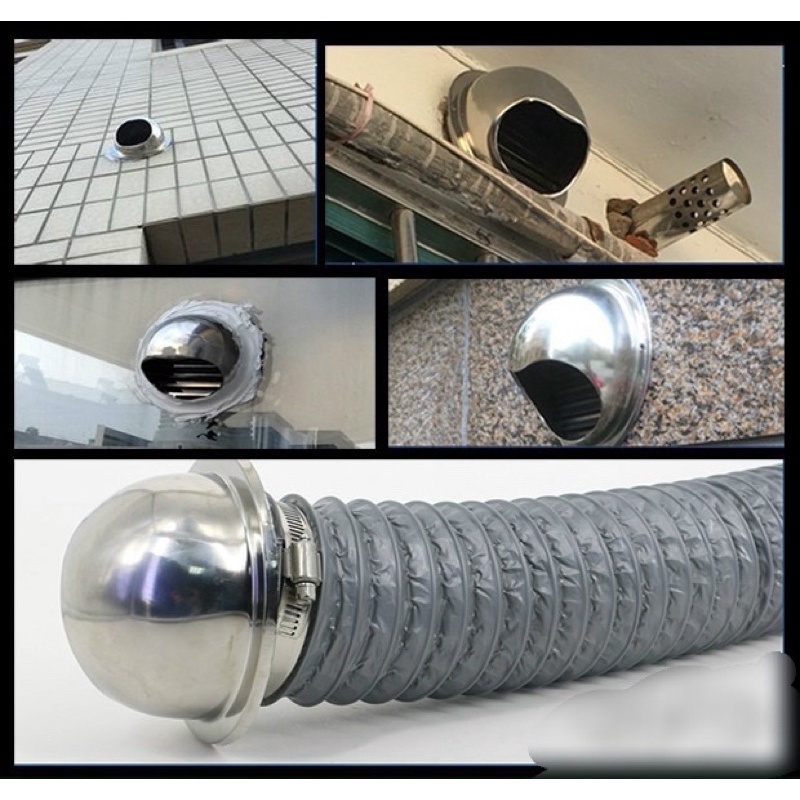 Chụp inox thông hơi, máy hút mùi, chụp che ống hút mùi, chụp che mưa. Vent cap.