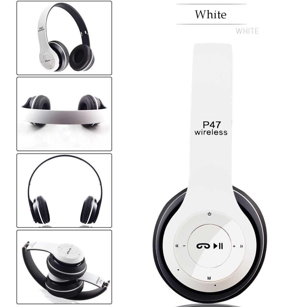 P47 Wireless Headphones Bluetooth 5.0 Headset Music Foldable Stereo Adjustable Earphones With Mic for phone Pc FM TF Card