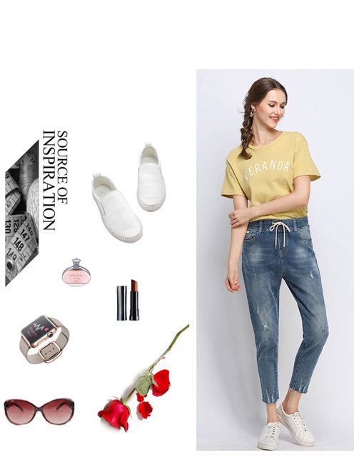 Quần jean baggy big size màu xanh lưng thun ống cào size lớn 70-105kg1