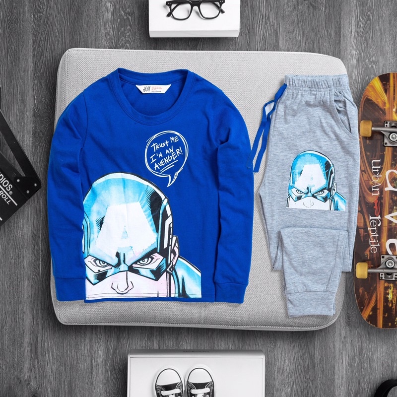 🚗 Bộ dài tay H&M hàng xuất bé trai 14-30kg