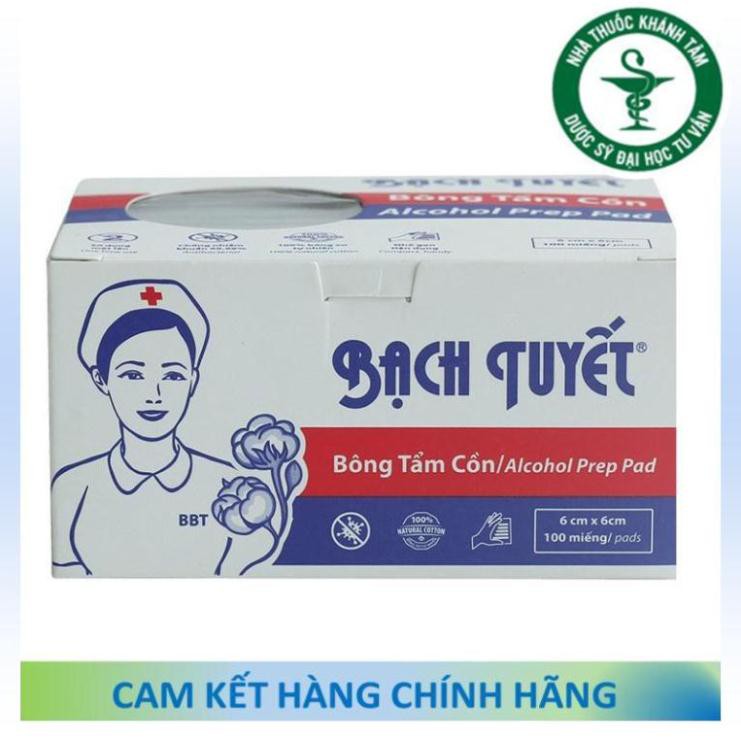 ! ! Bông Tẩm Cồn Bạch Tuyết - Alcol pad - Alcohol pad