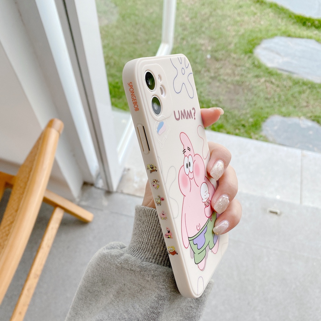 Ốp Điện Thoại TPU Mềm Chống Sốc In Hình SpongeBob Hoạt Hình Cho iPhone 14 13 12 11 Pro MAX X XR XS MAX 8 7 6 6s Plus SE 2020