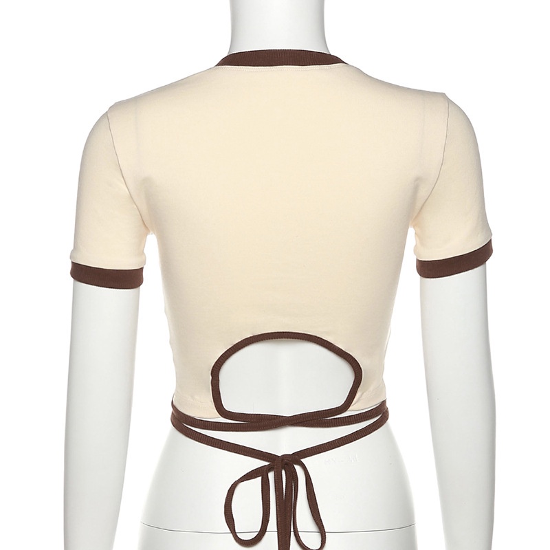 Áo Thun Ôm Cổ Tròn Thời Trang Quyến Rũ Dành Cho Nữ 2022