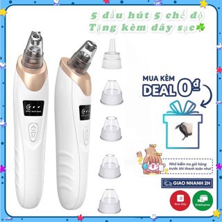 Máy Hút Mụn Mũi Beauty Skin care XN-8030 Tặng Kèm 4 Đầu Hút