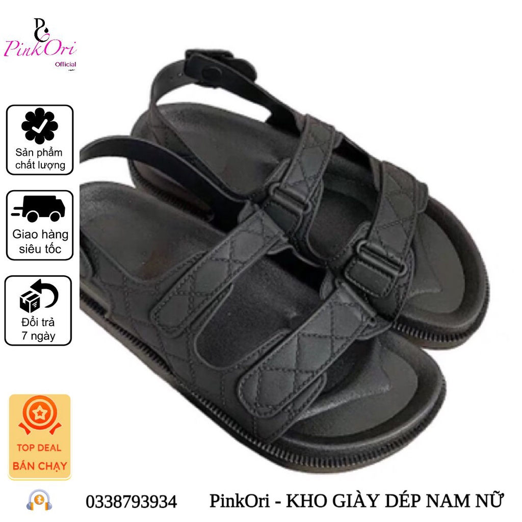 Mã Đ25 - Dép sanđal nữ 2 quai ngang mẫu mới - PinkOri