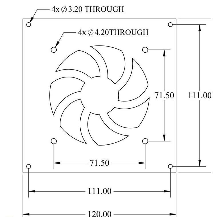 Tấm bảo vệ quạt cho đèn thủy sinh
