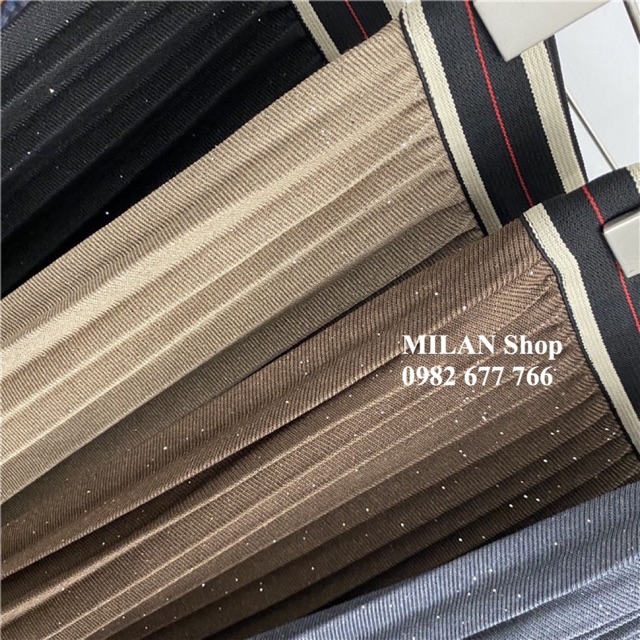 Chân váy xếp ly mặc 2 mặt kim sa mẫu mới. | BigBuy360 - bigbuy360.vn